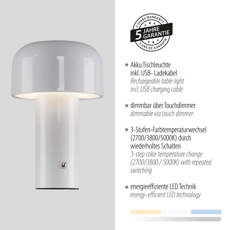 Veioza Zuma Line AGNES LED Alb
