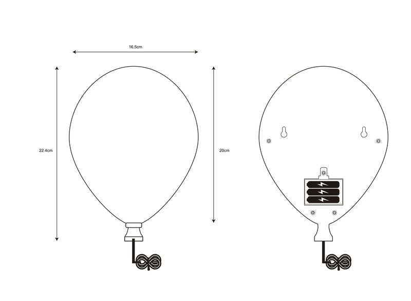 Aplica Zuma Line BALLOON 1xLED2835 Roz