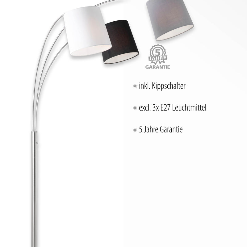 Lampadar Paul Neuhaus MELVIN 3xE27 Otel