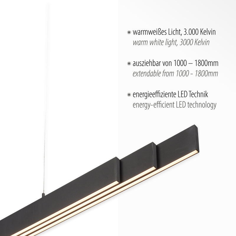 Lustra Zuma Line LUZI 3xLED Antracit
