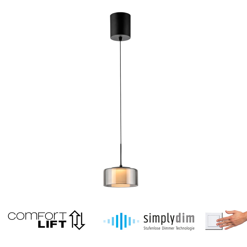 Lustra Paul Neuhaus RIKA LED Negru