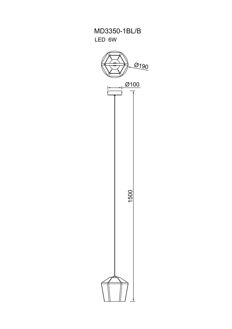 Lustra Zuma Line COLORE LED Albastru