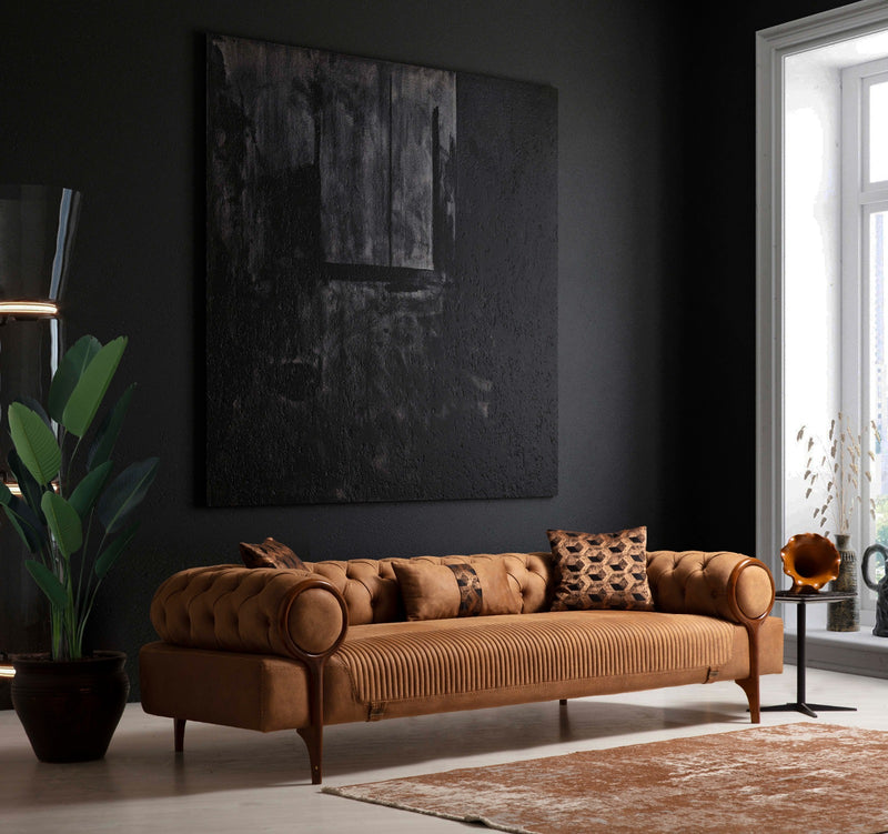 Canapea Rolex Inev Asi Home, Maro, lungime 251cm, latime 102cm, inaltime 69cm