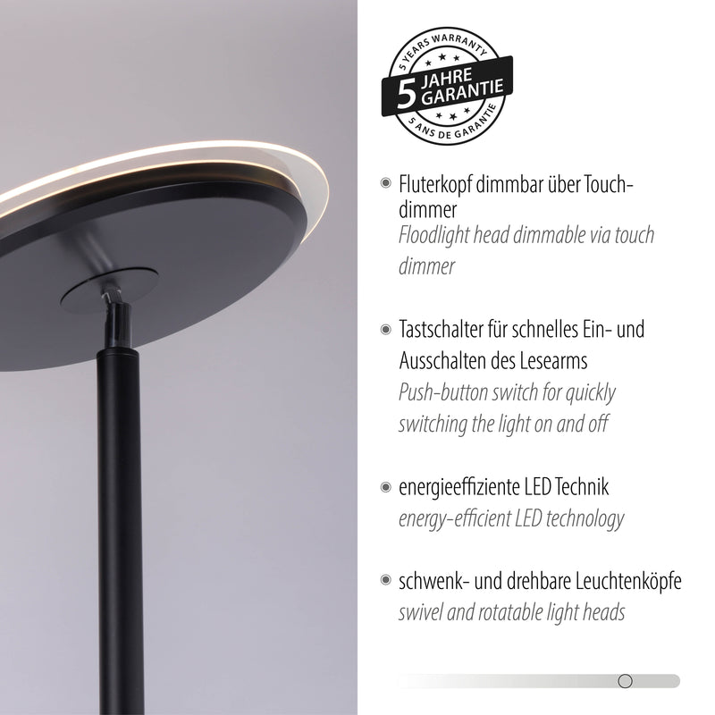 Lampadar Paul Neuhaus HANS 2xLED Negru