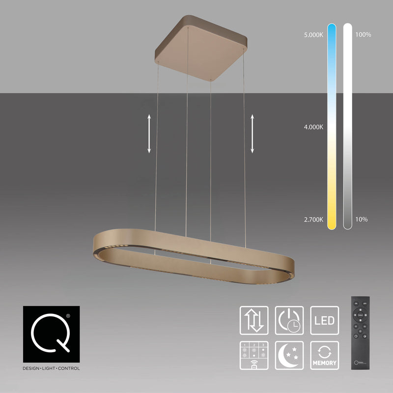 Lustra Zuma Line Q-STRETTO 2xLED Bronz