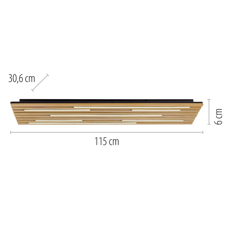 Plafoniera Paul Neuhaus Q-AKUSTIK LED Lemn