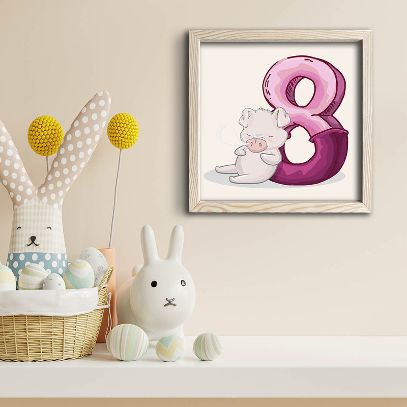 Decorațiune Perete Asi Home 3333Kct-009, Mov, 33x33 cm