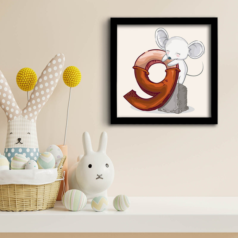 Decorațiune Perete Asi Home 3333Sct-010, Roșu, 33x33 cm