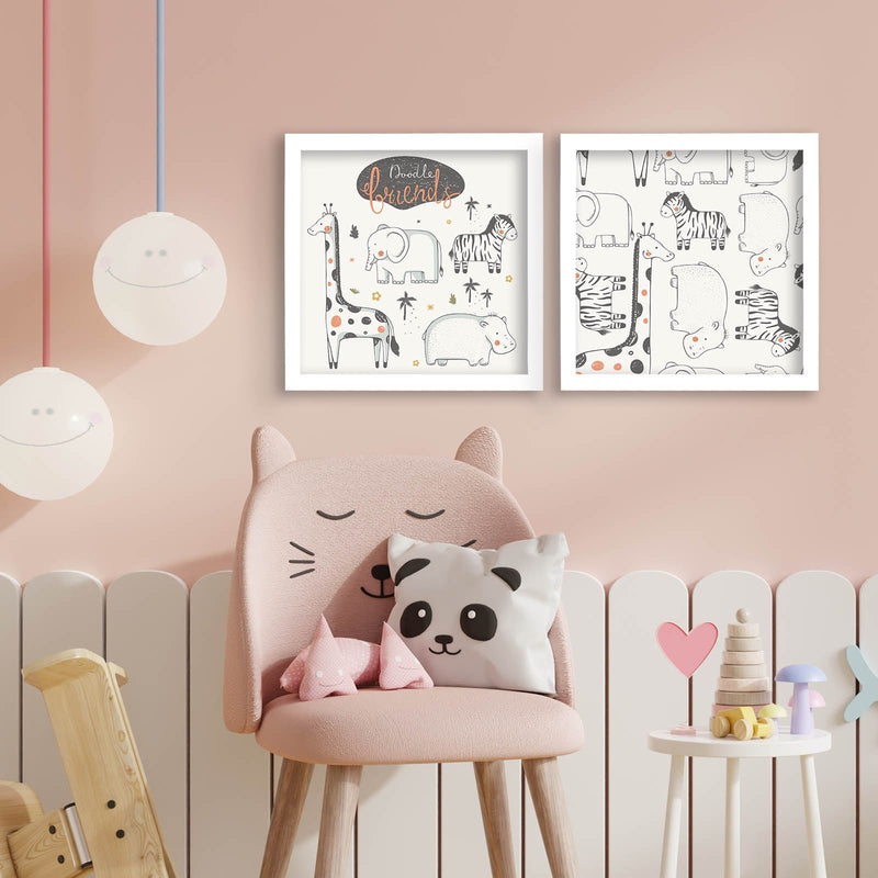 Decorațiune Perete Asi Home 2P3333Bct-001, Negru, 33x68 cm