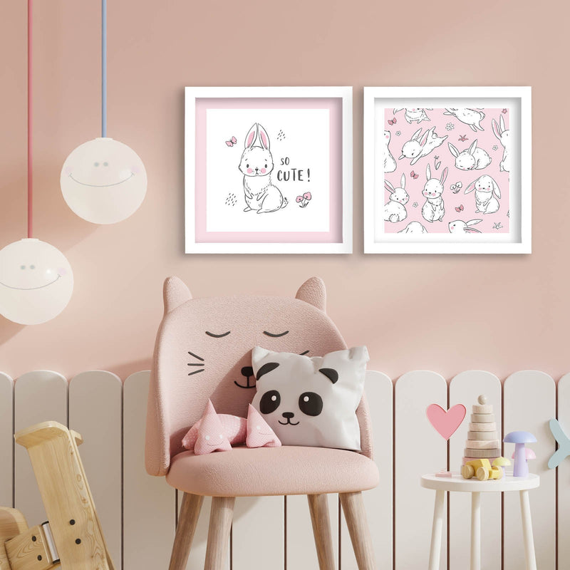 Decorațiune Perete Asi Home 2P3333Bct-014, Roz, 33x68 cm
