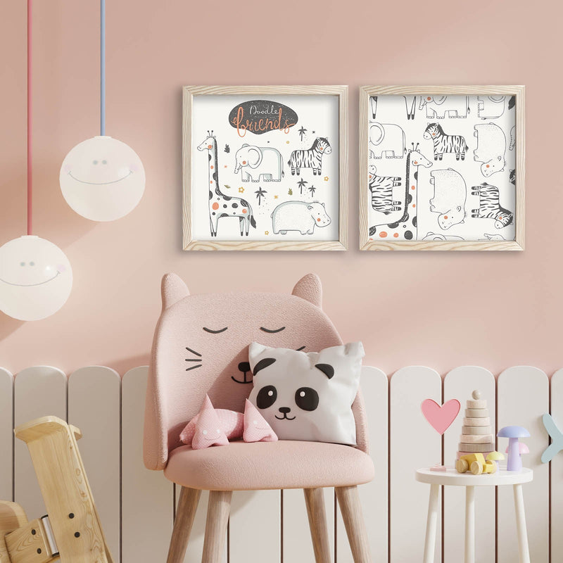 Decorațiune Perete Asi Home 2P3333Kct-001, Negru, 33x68 cm