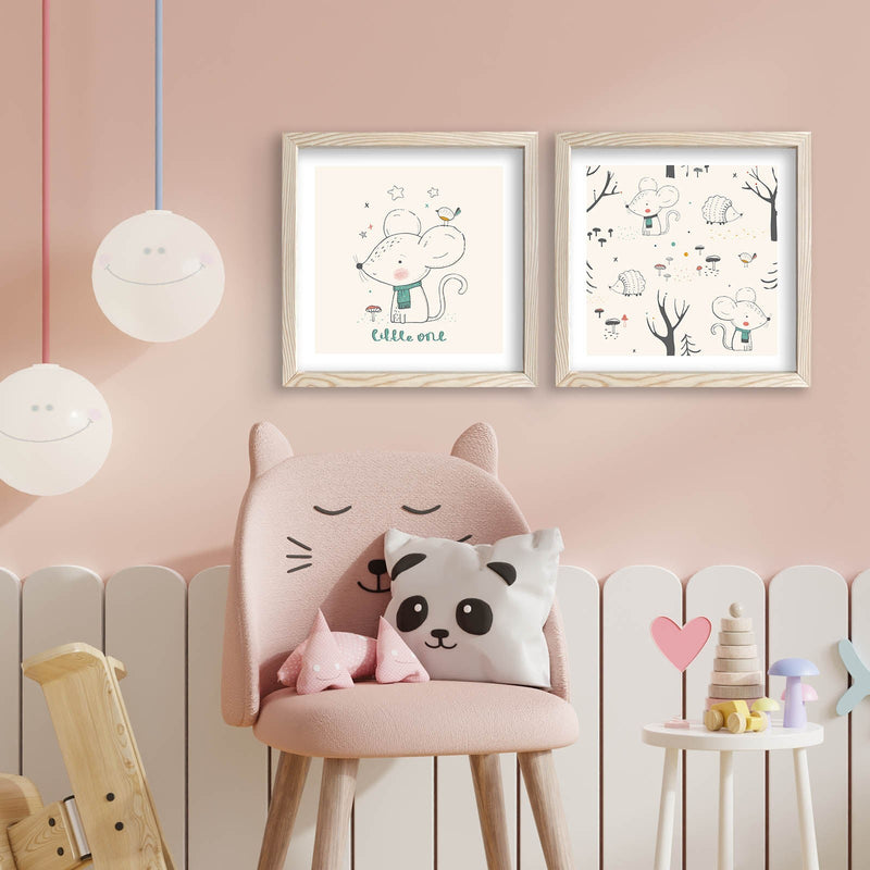 Decorațiune Perete Asi Home 2P3333Kct-004, Alb, 33x68 cm