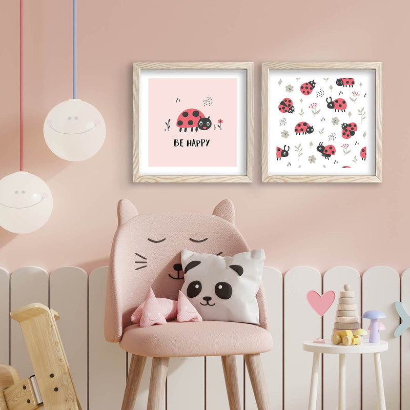 Decorațiune Perete Asi Home 2P3333Kct-008, Roz, 33x68 cm