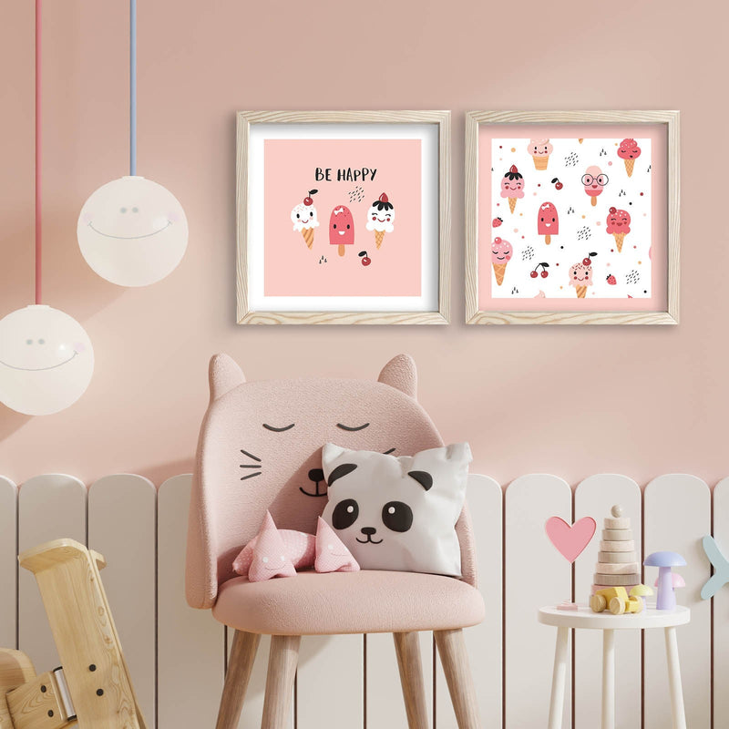 Decorațiune Perete Asi Home 2P3333Kct-010, Roz, 33x68 cm