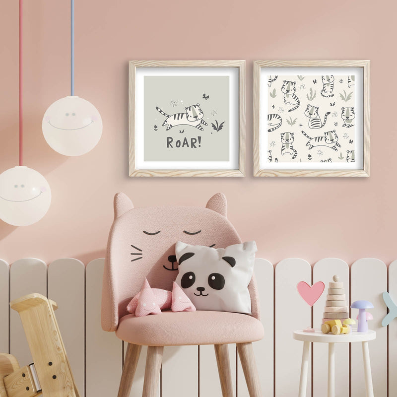 Decorațiune Perete Asi Home 2P3333Kct-019, Negru, 33x68 cm
