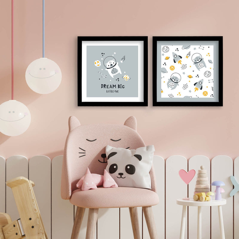 Decorațiune Perete Asi Home 2P3333Sct-016, Albastru, 33x68 cm