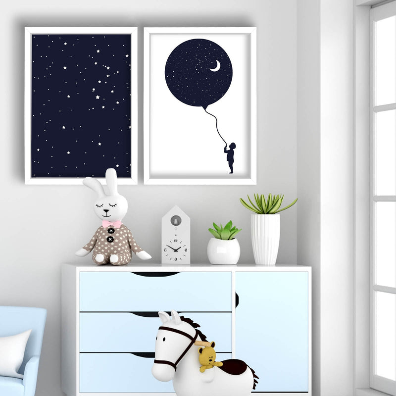 Decorațiune Perete Asi Home 2P3853Bct-001, Navy Blue, 53x78 cm