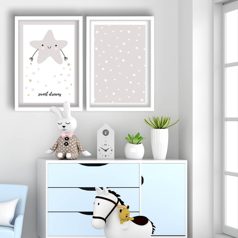 Decorațiune Perete Asi Home 2P3853Bct-002, Alb, 53x78 cm