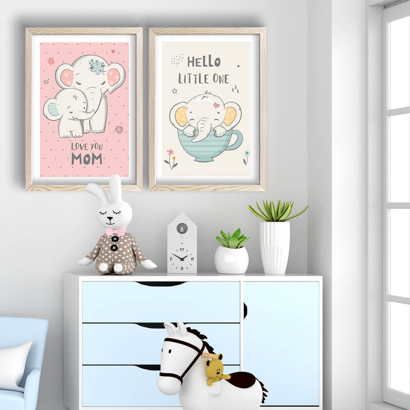 Decorațiune Perete Asi Home 2P3853Kct-004, Roz, 53x78 cm