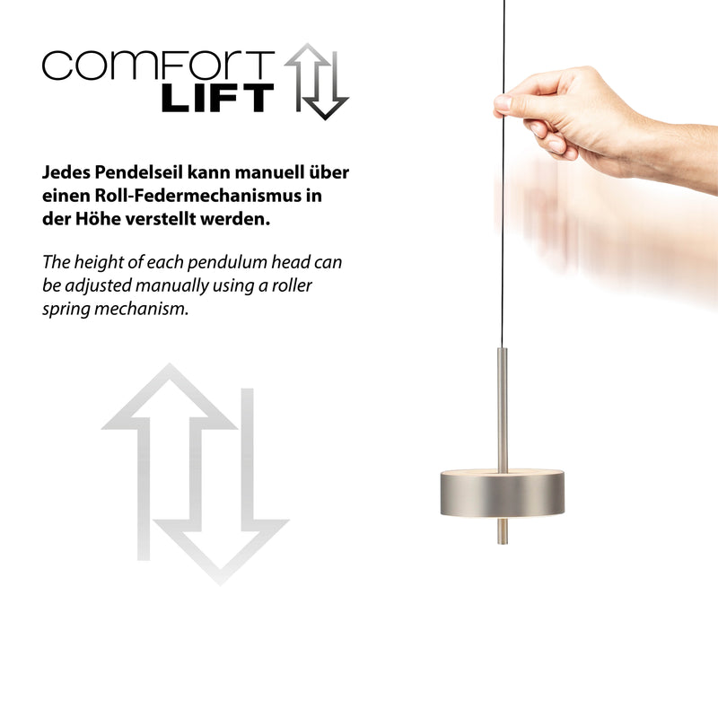 Lustra Paul Neuhaus Q-ROTATE 3xLED Aluminiu