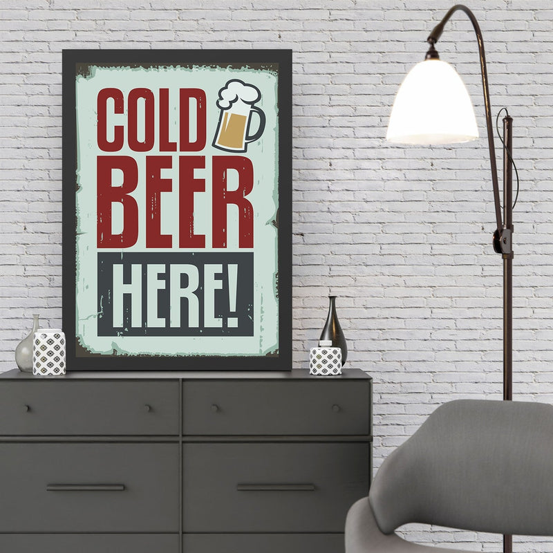 Decorațiune Perete Asi Home Cold Beer (40 x 55), 40x55 cm