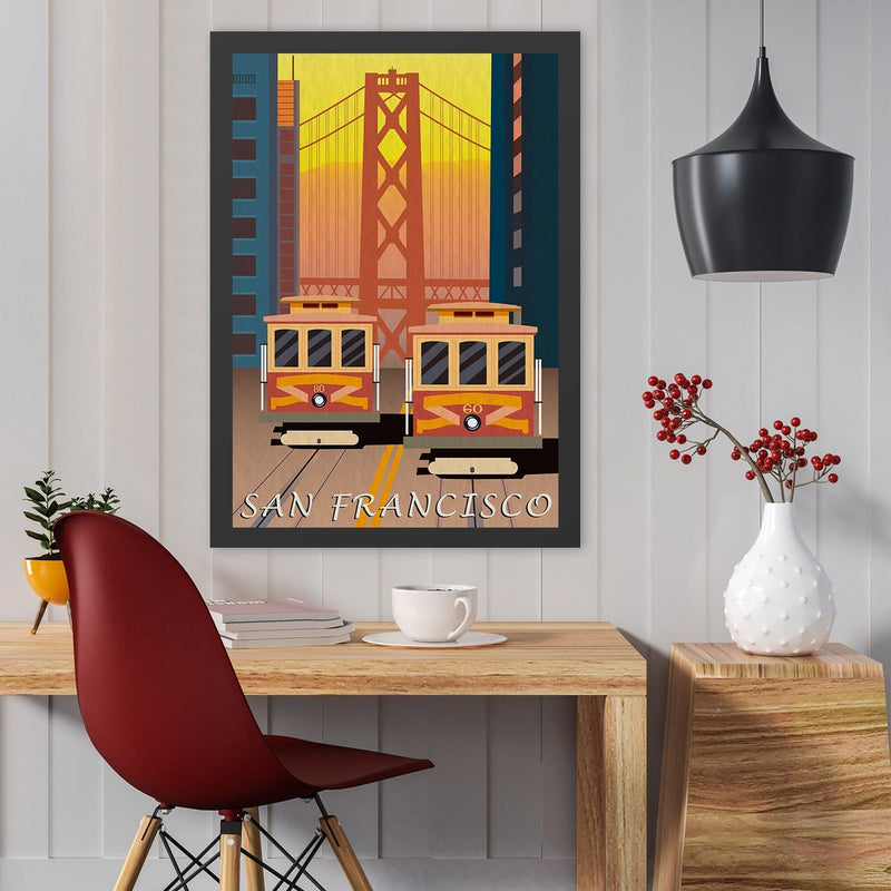 Decorațiune Perete Asi Home San Francisco (35 x, 35x45 cm
