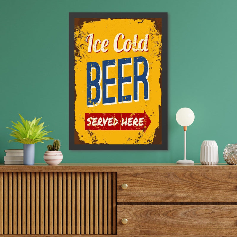 Decorațiune Perete Asi Home Ice Cold Beer (35 x, 35x45 cm