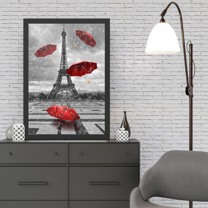Decorațiune Perete Asi Home Eiffel Tower 3 (40, Negru, 40x55 cm