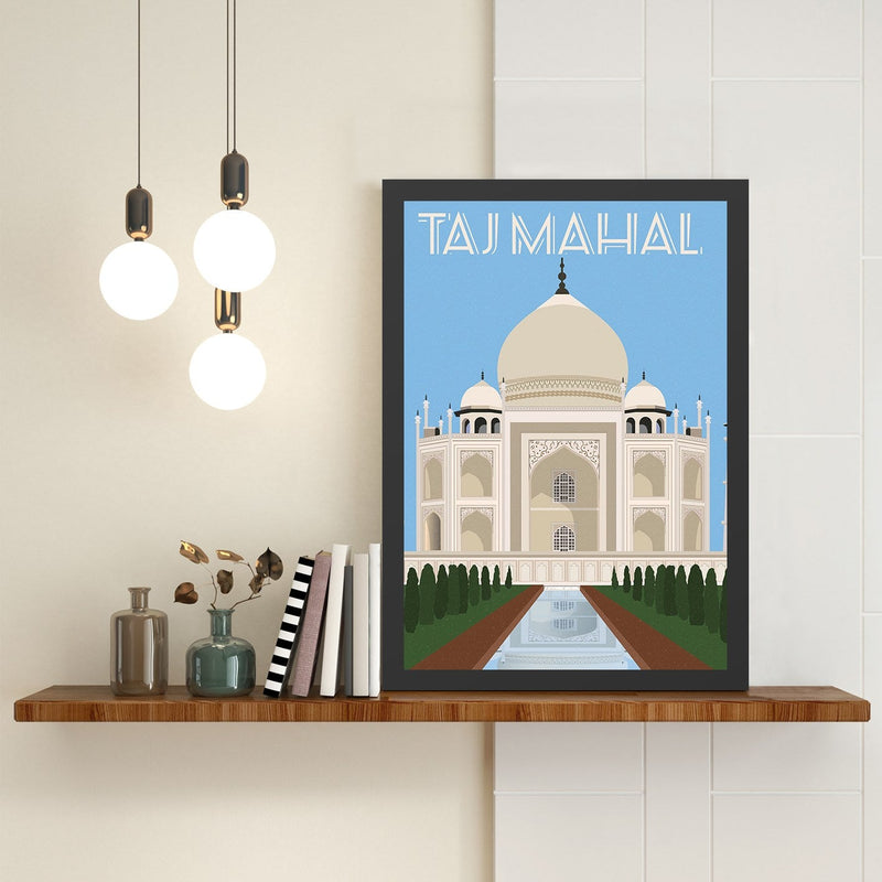 Decorațiune Perete Asi Home Taj Mahal (55 x 75), 55x75 cm
