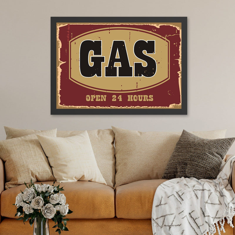 Decorațiune Perete Asi Home Gas (35 x 45), Roșu, 35x45 cm