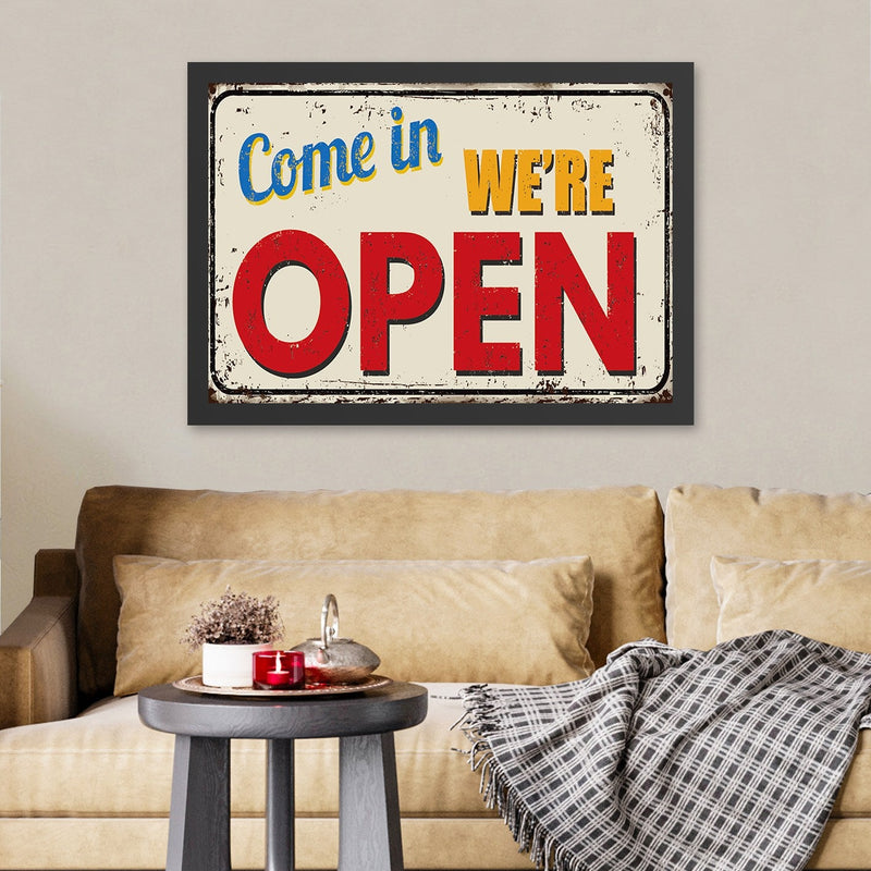 Decorațiune Perete Asi Home We're Open 2 (40 x, 40x55 cm