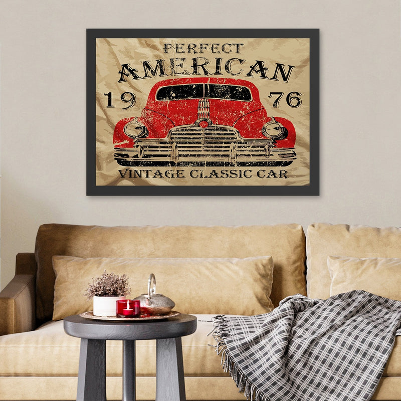 Decorațiune Perete Asi Home Perfect American, Crem, 40x55 cm