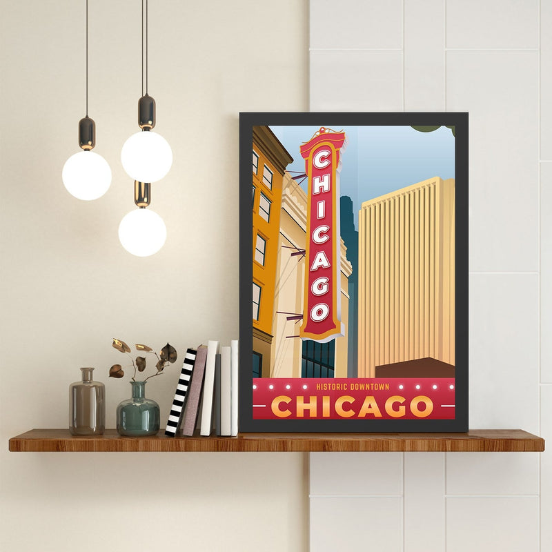 Decorațiune Perete Asi Home Chicago (55 x 75), 55x75 cm