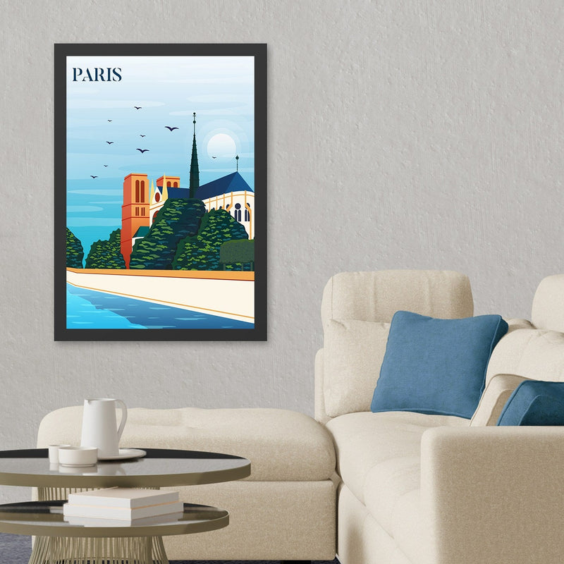 Decorațiune Perete Asi Home Paris 5 (40 x 55), 40x55 cm