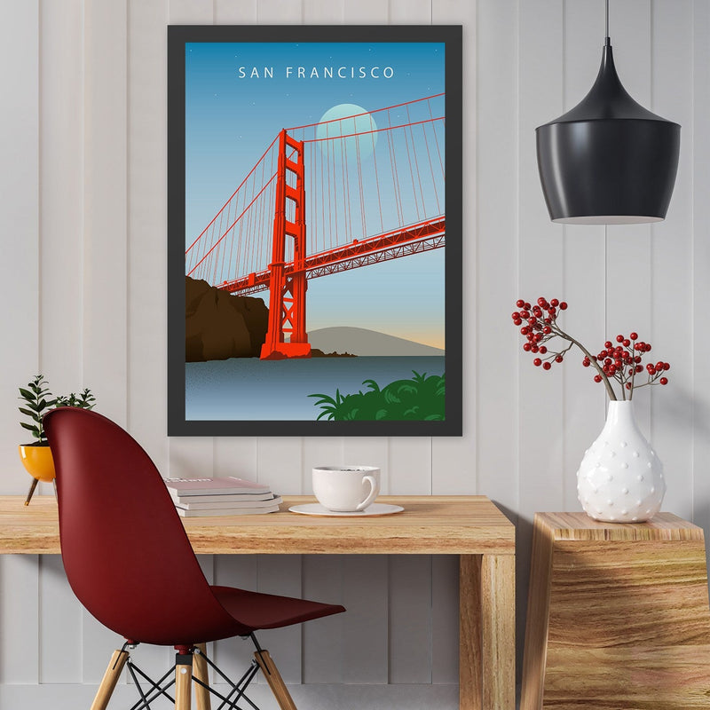 Decorațiune Perete Asi Home San Francisco 2 (55, 55x75 cm