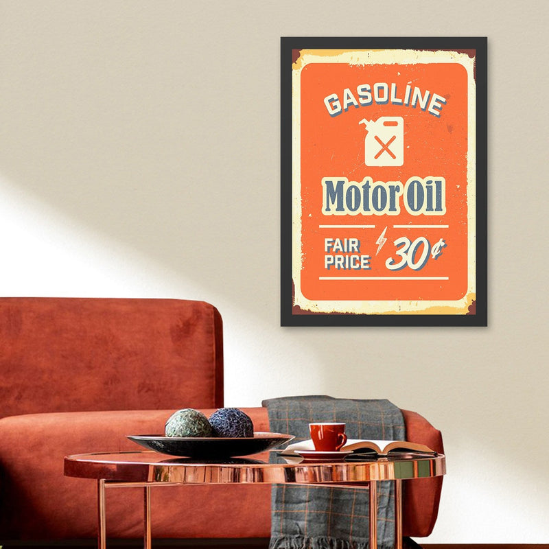 Decorațiune Perete Asi Home Motor Oil 2 (40 x, 40x55 cm
