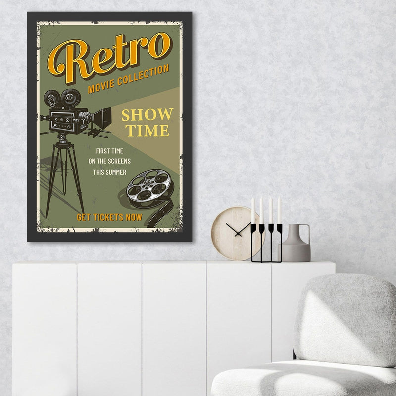 Decorațiune Perete Asi Home Retro Movie 2 (55 x, 55x75 cm
