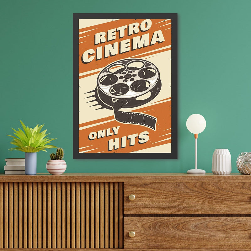 Decorațiune Perete Asi Home Retro Cinema 3 (35, 35x45 cm