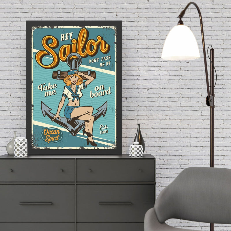 Decorațiune Perete Asi Home Sailor (40 x 55), 40x55 cm