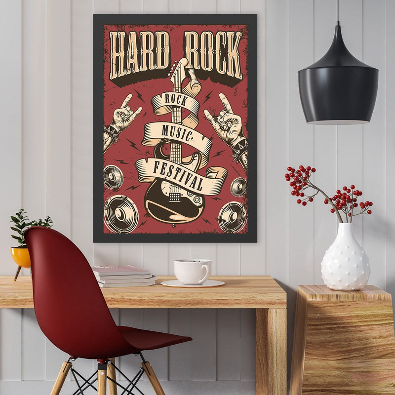 Decorațiune Perete Asi Home Hard Rock (55 x 75), 55x75 cm