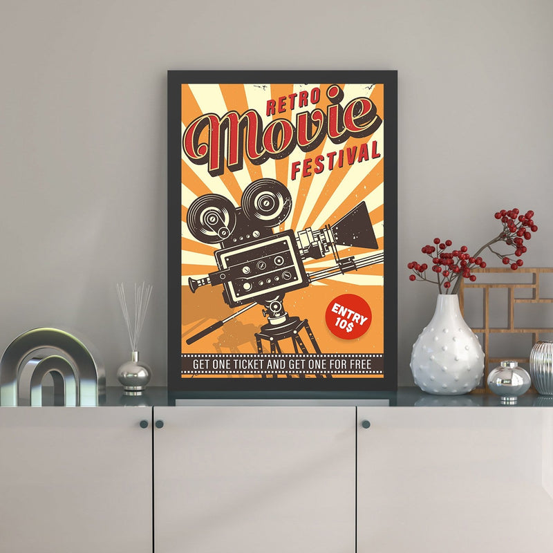 Decorațiune Perete Asi Home Retro Movie, 35x45 cm