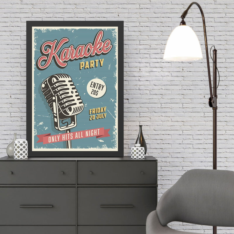 Decorațiune Perete Asi Home Karaoke Party (55 x, 55x75 cm