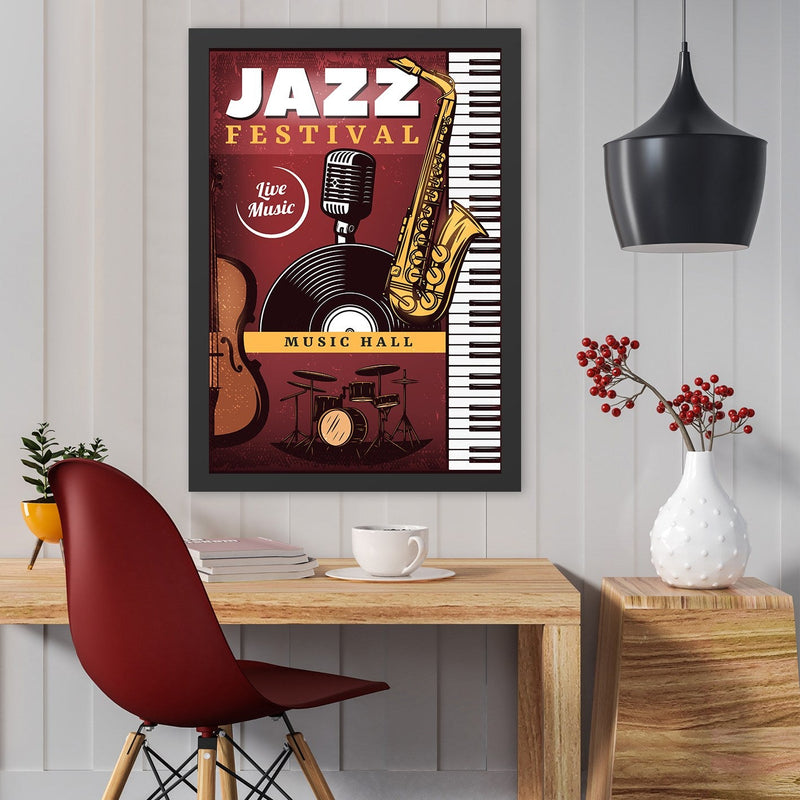Decorațiune Perete Asi Home Jazz Festival (40 x, 40x55 cm