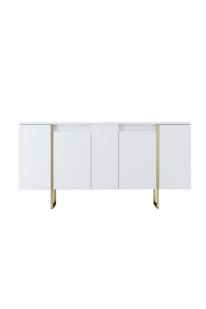 Consola Asi Home Luxe - White, Gold PAL 35X160X80 cm