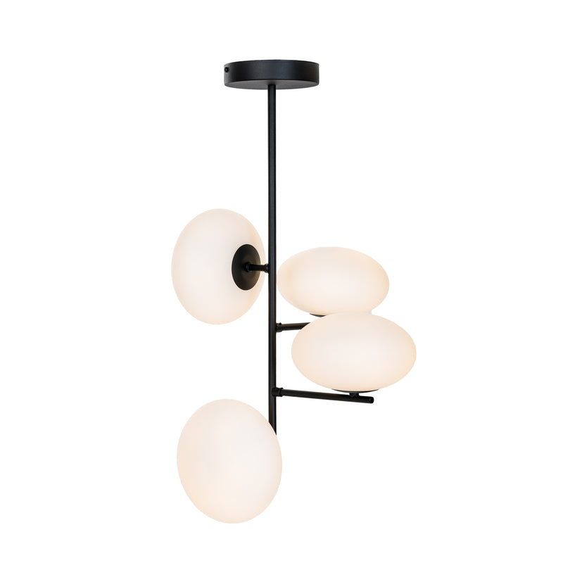 Plafoniera Zuma Line OMI 4xG9 LED Negru