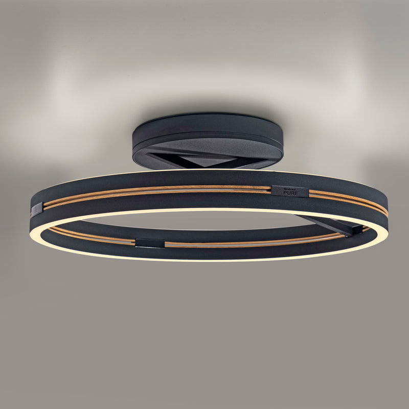 Plafoniera Paul Neuhaus PURE LOOP 2xLED Negru