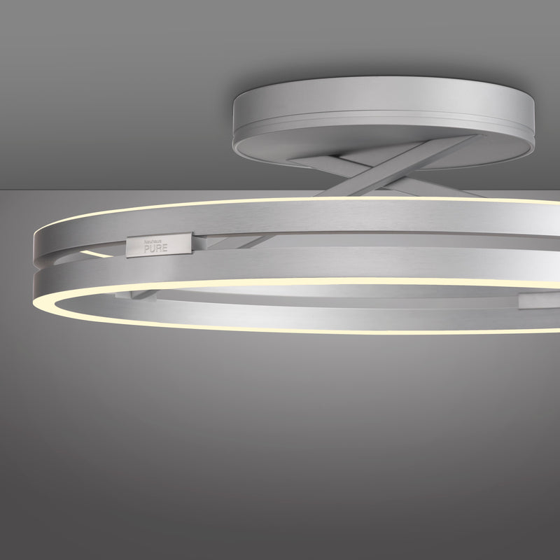 Plafoniera Paul Neuhaus PURE LOOP 2xLED Aluminiu