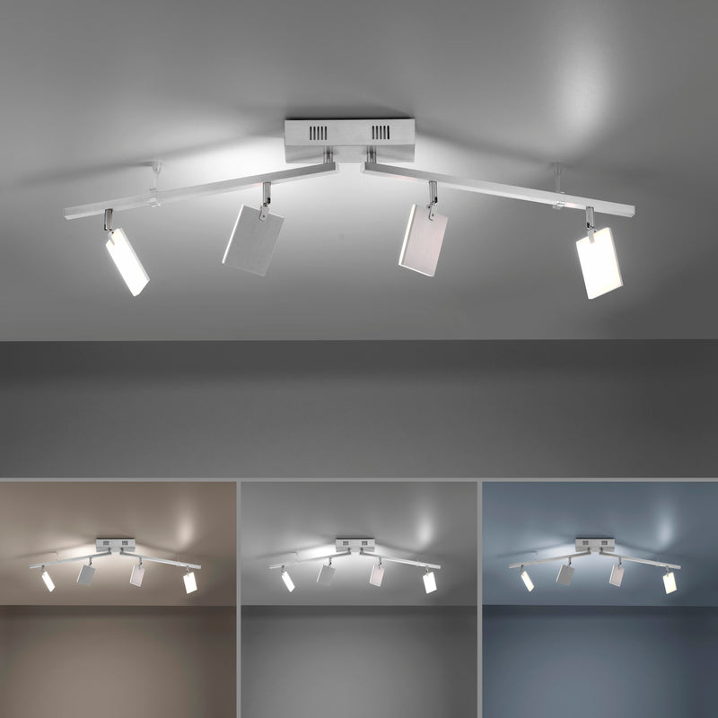 Plafoniera Paul Neuhaus PURE-MIRA 4xLED Aluminiu