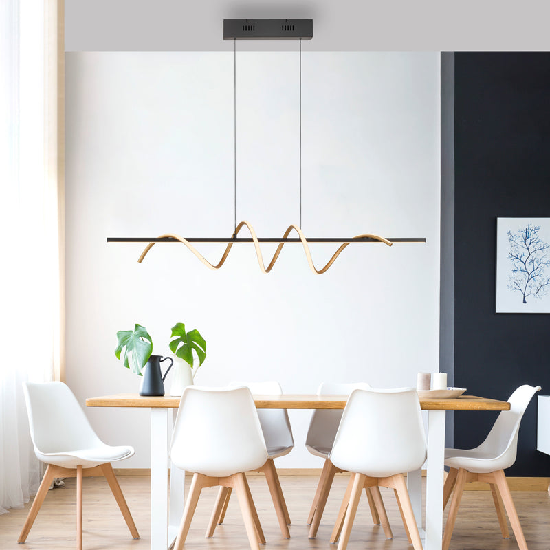 Lustra Paul Neuhaus EMANDA LED Negru