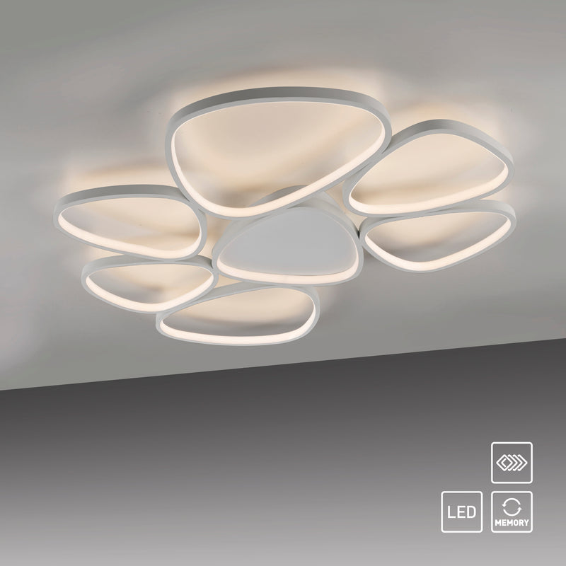 Plafoniera Paul Neuhaus PEBBLES 7xLED Alb